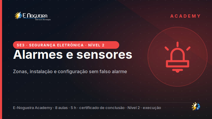Alarms and sensors: zones, installation and configuration without false alarms