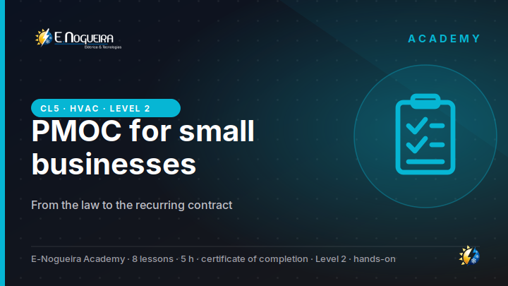 PMOC for small businesses: from the law to the recurring contract