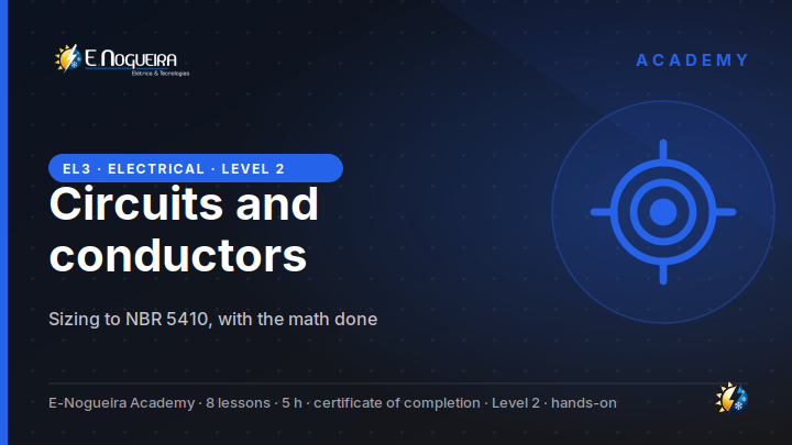 Circuits and conductors: sizing to the NBR 5410 method