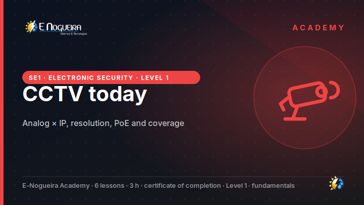 CCTV today: analog × IP, resolution, PoE and coverage design