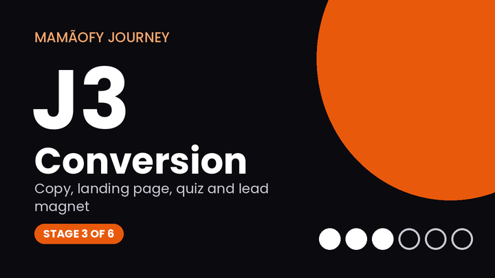 J3 · Conversion — MamãoFy Journey