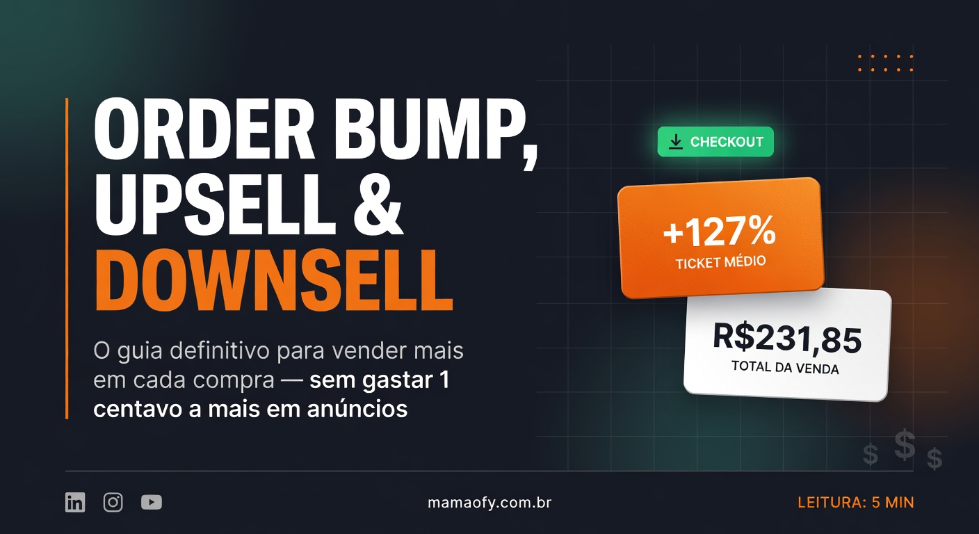 Order Bump, Upsell e Downsell — O Guia Definitivo para Vender Mais em Cada Compra